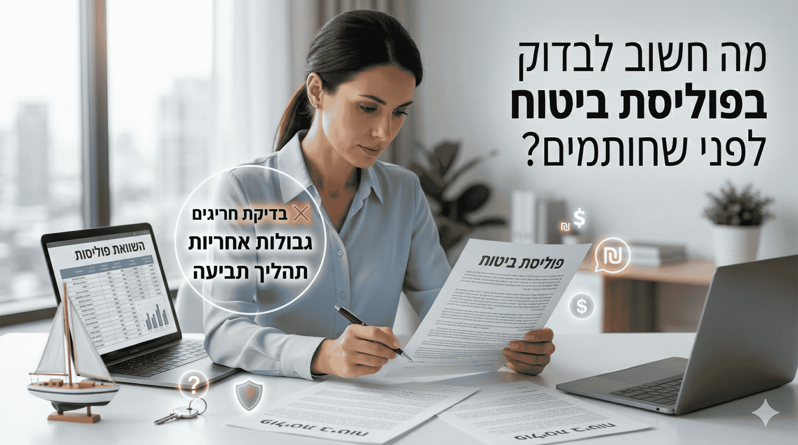 בדיקת פוליסת ביטוח